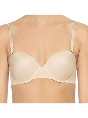 Spanx Up For Anything Strapless Convertible Bra Size 38D Champagne Beige